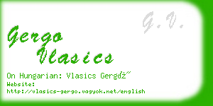 gergo vlasics business card